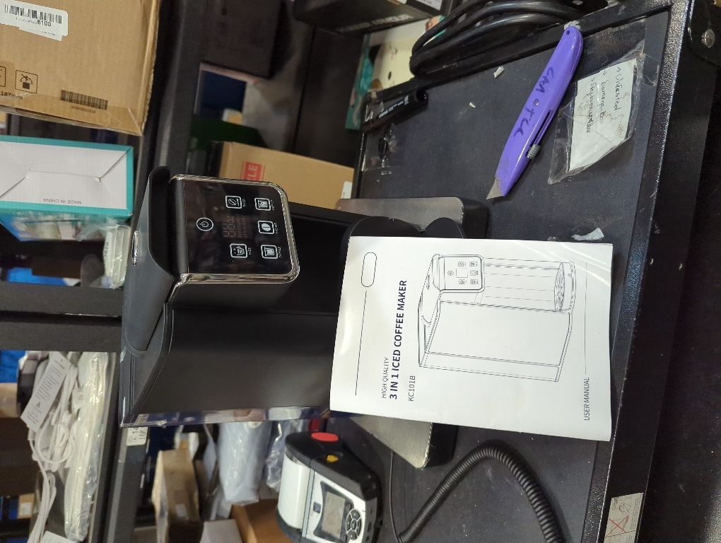 Hot & Iced Coffee Maker with Bold Setting, Single Serve Coffee Maker for K Cup and Grounds, 6-14 Oz Brew Sizes, 50 Oz Removable Water Tank, One Cup Coffee Machine with Reusable Filter, Black