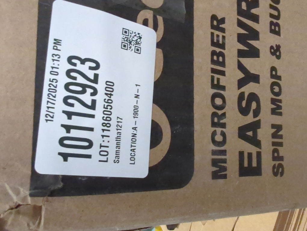 O-Cedar EasyWring Microfiber Spin Mop, Bucket Floor Cleaning System, Red, Gray, Standard