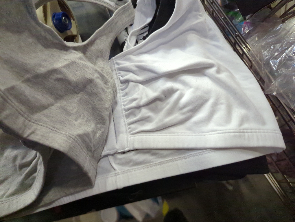 Size 42/ 3 PACK Fruit of the Loom plus Beyond Soft Front Closure Cotton Bra, 3-Pack Black/ White/Heather Grey  (Included 1PCS Grey SIZE 44)