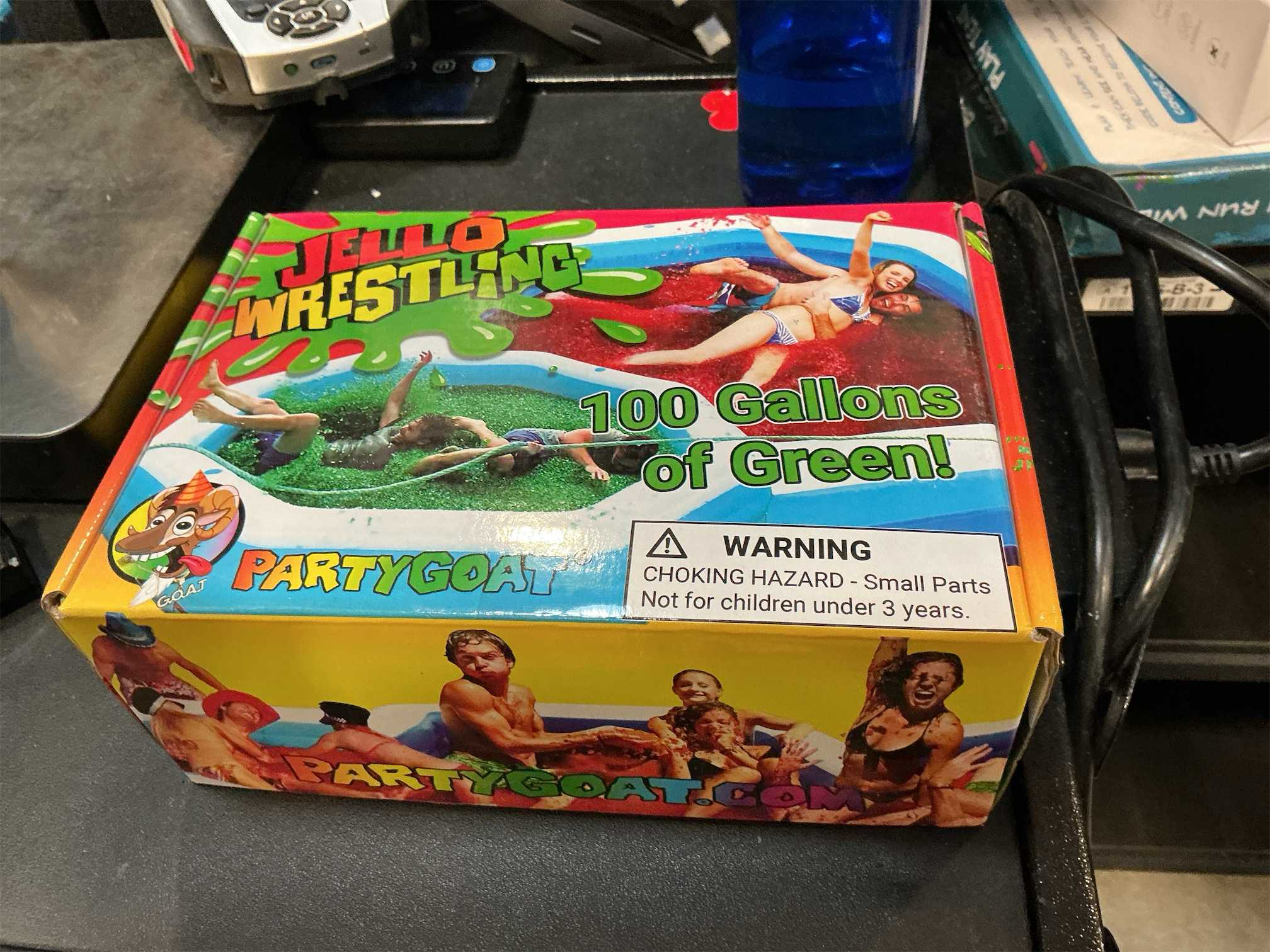 Bulk JELLO WRESTLING Kit 100 Gallon Package! GREEN Jelly Wrestling Mix. Just Add Water to a Jello Pool to make a Jell-o Wrestlers Ring. Easy Set Wrestling Jello for Fundraisers, Tug o War & Party Games