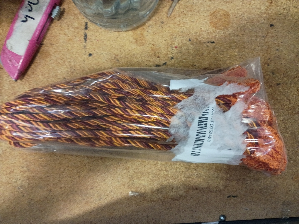 Red and orange posable string