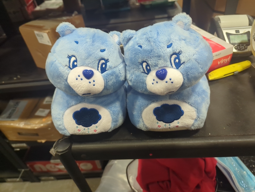 Size S/M Color Blue  Care Bears Grumpy Bear Slippers - Grumpy Bear,