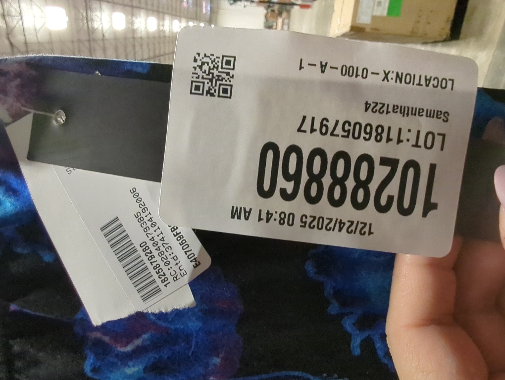 ONESIZE Multi-color Print, Cropped Capri Leggings Banded High Waist