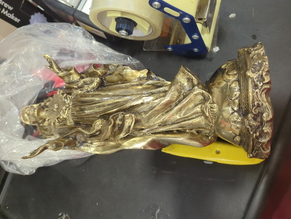 eSplanade Brass Jesus Christ Holy Statue Spiritual Idols - 16 inches (Big Size) | Religious Statues | Holy Statue of Christian