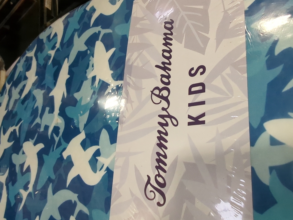 Tommy Bahama Junior Kickboard Buoy for Youth Children & Toddlers Swimming Aid & Exercise Training Board for Kids to Learn to Swim with Kick Boards in Pool BPA Free Shark