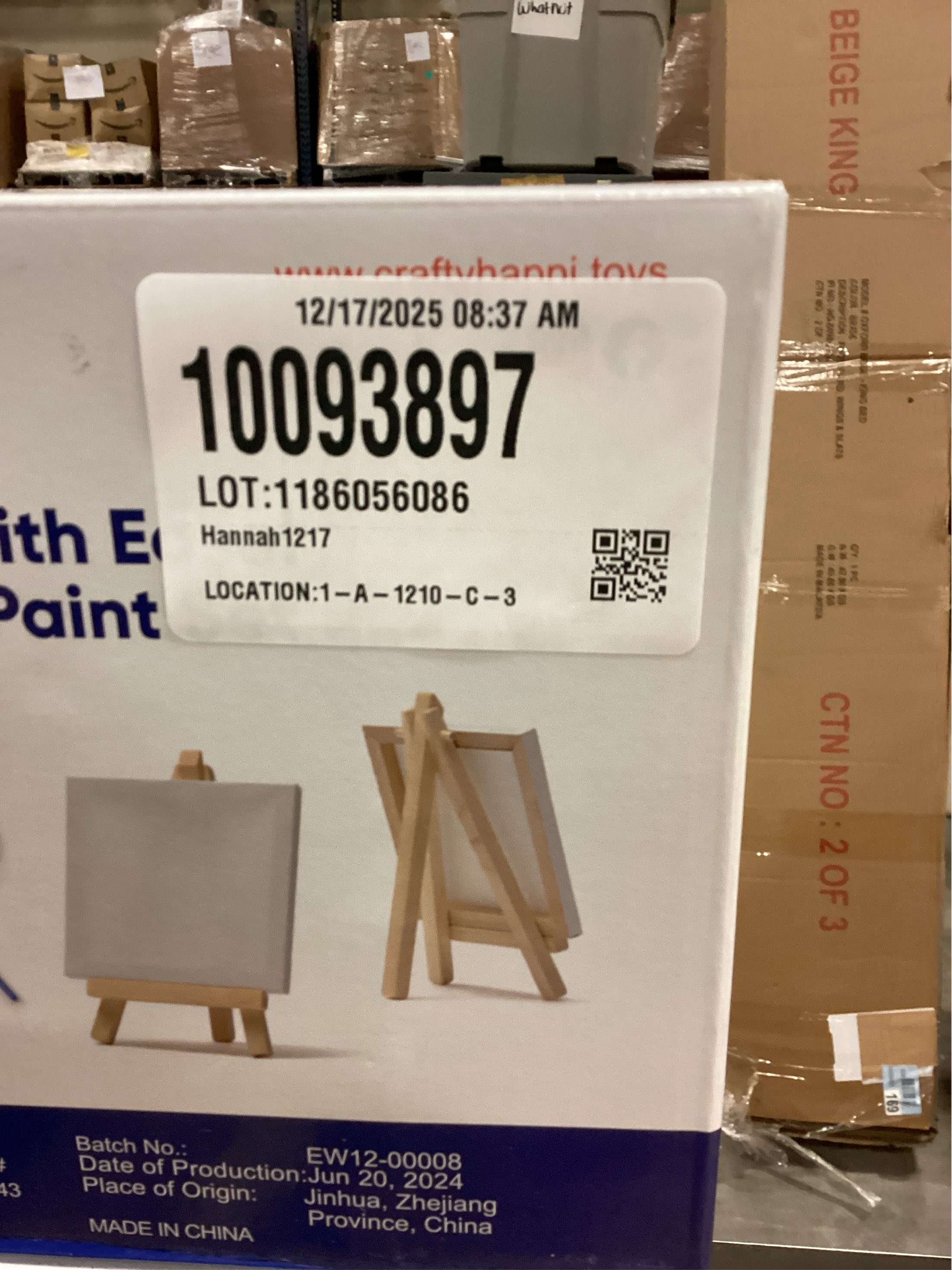 Mini Canvas and Easel Set with Watercolor Paint in Bulk Set of 12 - Kids Art Party Favors & Party Supplies - 4x4 Small Canvases for Painting with Easel - Water Colors Paint for Kids