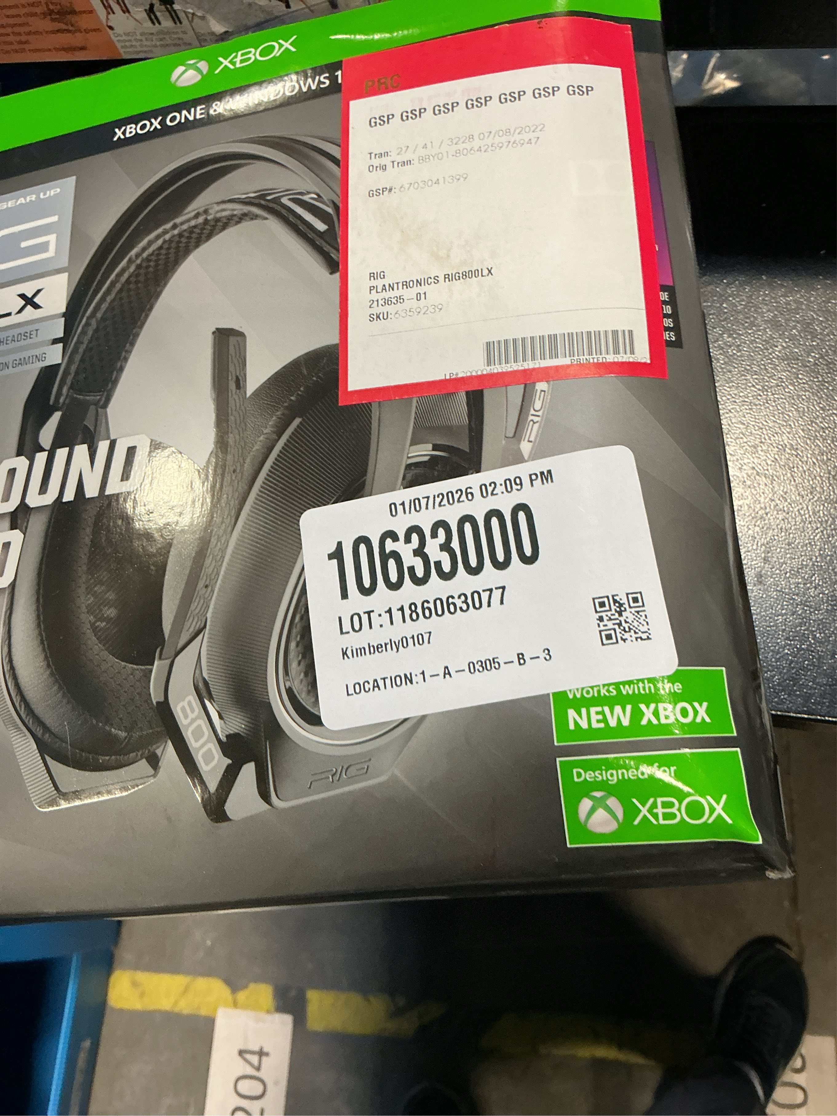 RIG 800LX Wireless Gaming Headset for XBOX One