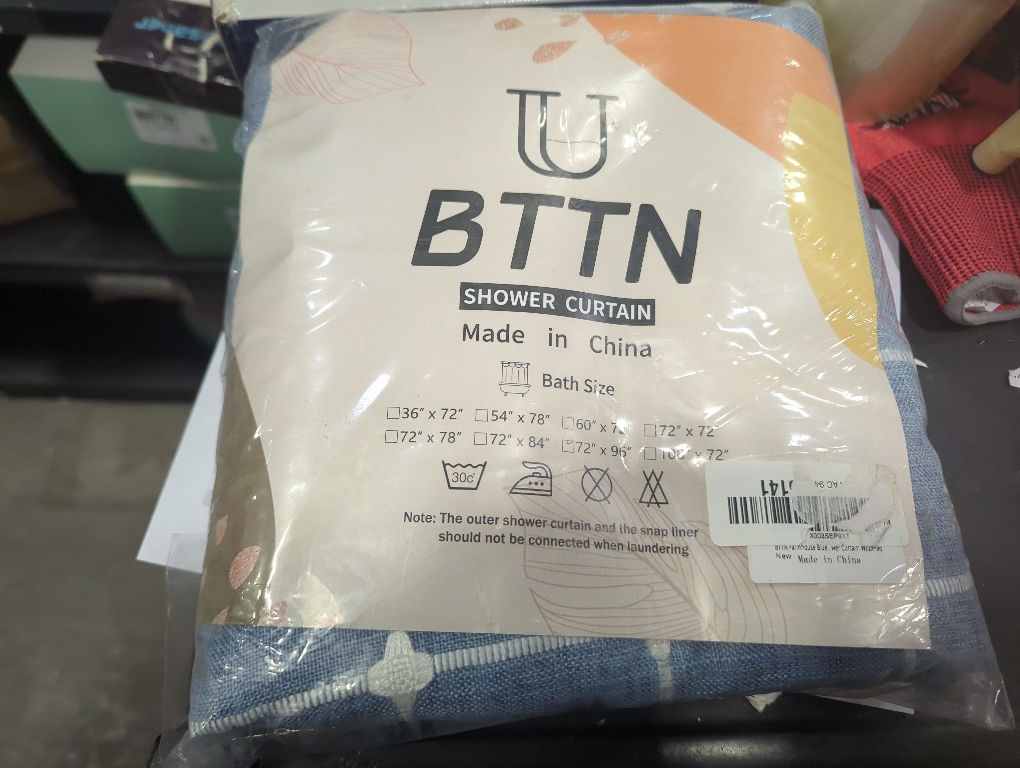 Size 72x96 Color Blue BTTN Extra Long Shower Curtain - 72x96 Inch Long Boho Chic Linen Fabric Heavy Duty Shower Curtain Set with Hooks, Tall Bohemian Farmhouse Shabby Chic Tassel Cloth Shower Curtains for Bathroom - Blue