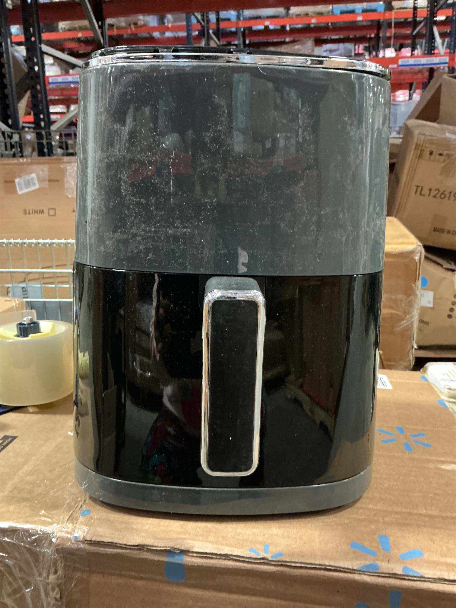 Simple Deluxe 12-in-1 Air Fryer 6.34 Qt, Digital Preset Airfryer with Visible Window, Nonstick and Dishwasher-Safe Basket, Air Fry, Roast, Bake, Dehydrate, Fries, 1700W, Gary