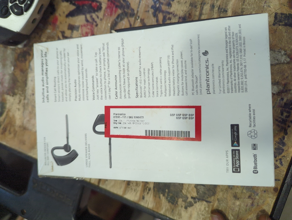 Plantronics - Voyager Legend Bluetooth Headset - Silver/Black
