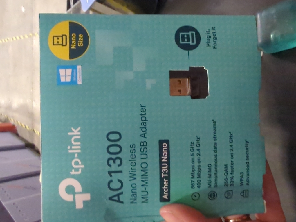 TP-Link Archer T3U Nano AC1300 USB Wi-Fi Adapter Dual-Band