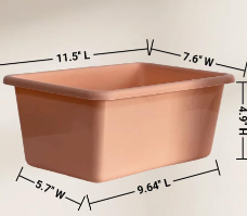 Pack Plastic Cubby Bin Book Bin