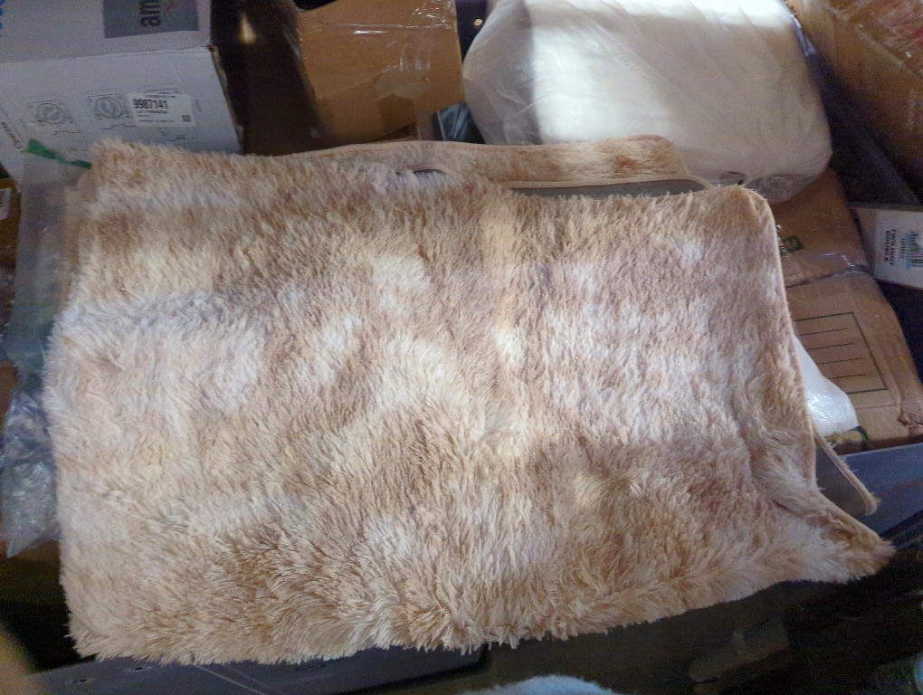 Hutha 4x6 Large Area Rugs for Living Room, Super Soft Fluffy Modern Bedroom Rug, Tie-Dyed Beige Indoor Shag Fuzzy Carpets for Girls Kids Nursery Room Home Decor