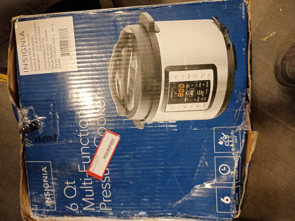 Insignia™ - 6qt Multi-Function Pressure Cooker - Stainless Steel