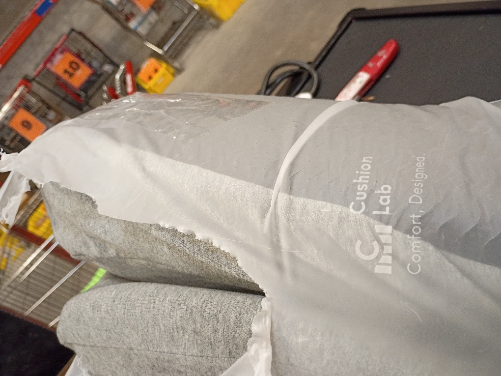 C CUSHION LAB Patented Pressure Relief Seat Cushion for Long Sitting Hours on Office/Home Chair, Car, Wheelchair - Extra-Dense Memory Foam for Hip, Tailbone, Coccyx, Sciatica - Light Grey