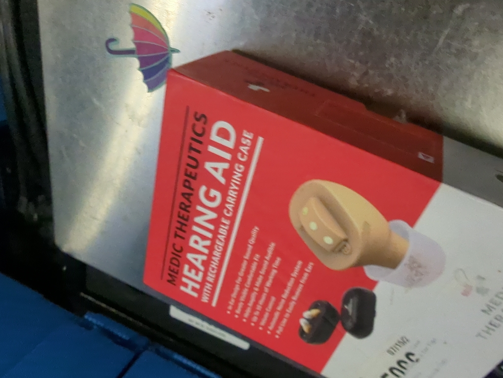 Medic Therapeutics Invisible Fit Hearing Aids W/Charging Case Beige