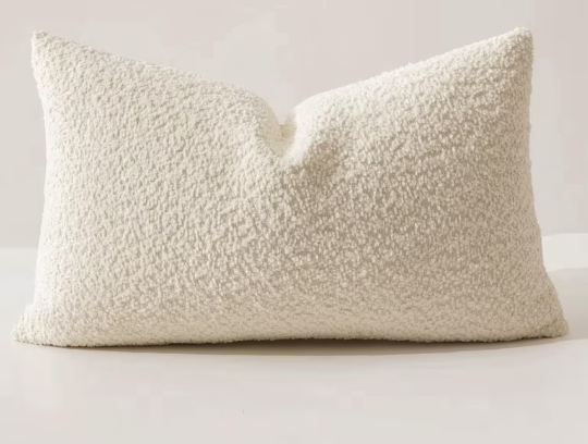 2pk Fennco Styles Ivory Soft Minimalist Decorative Cushion for Sofa, Bed, or Chair Décor