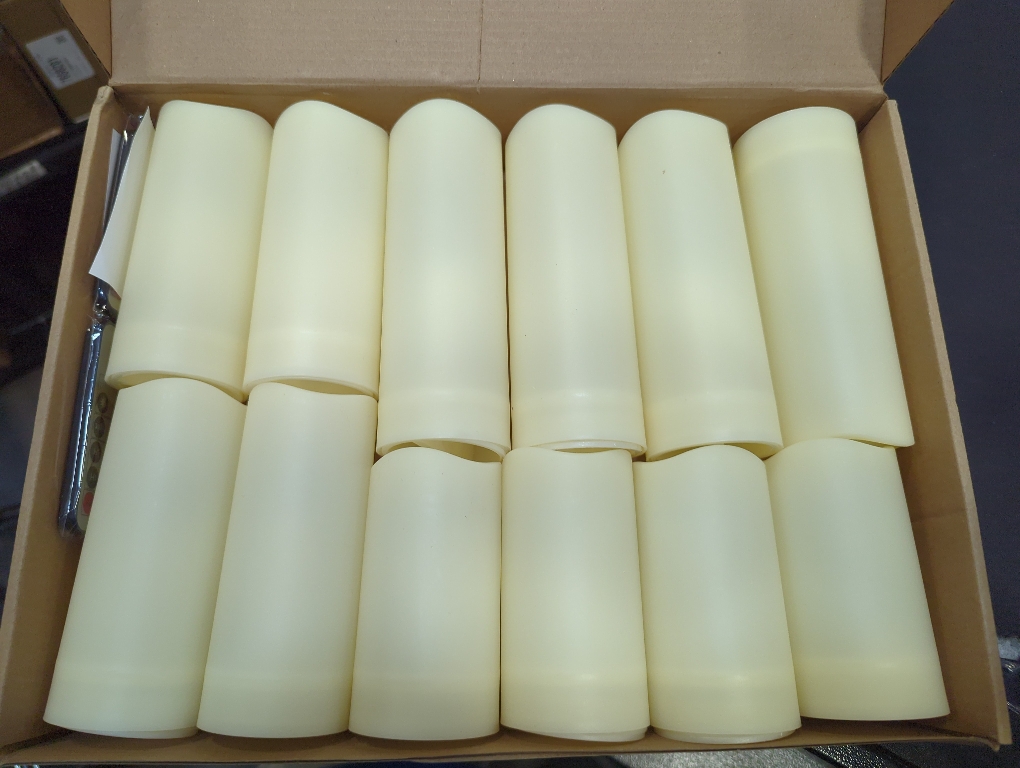 Enido 12 Pc Flameless LED Candles with Remote & Timer, Outdoor Waterproof, Flickering Electric Warm Lights for Cozy Home & Holiday Romantic Decor, Battery Operated for Party(D 2.2” x H 4”/5”/6”