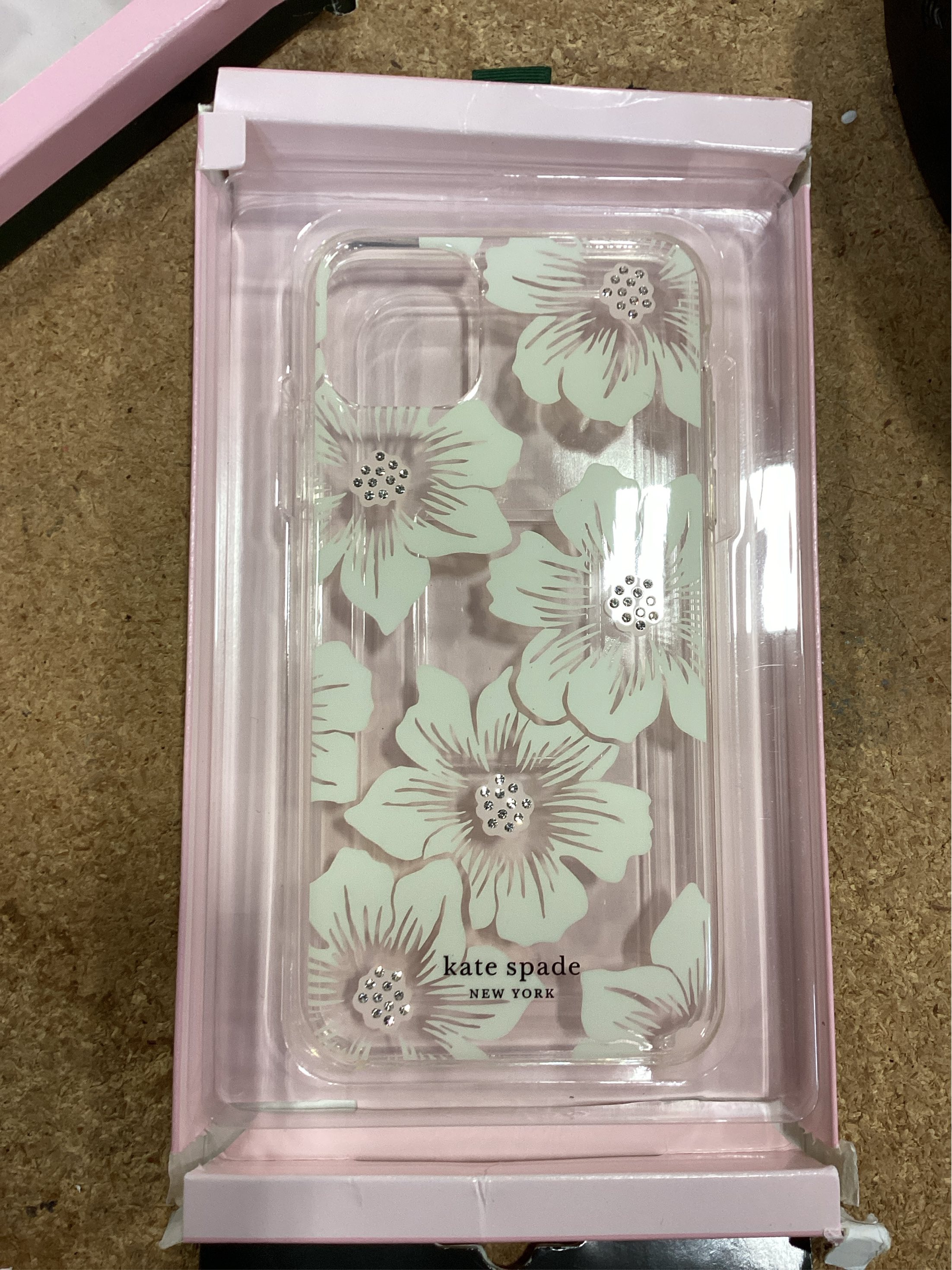 Kate Spade New York Apple iPhone 11 Pro Max/XS Max Hard Shell Case HollyHock Floral - Cream/Clear