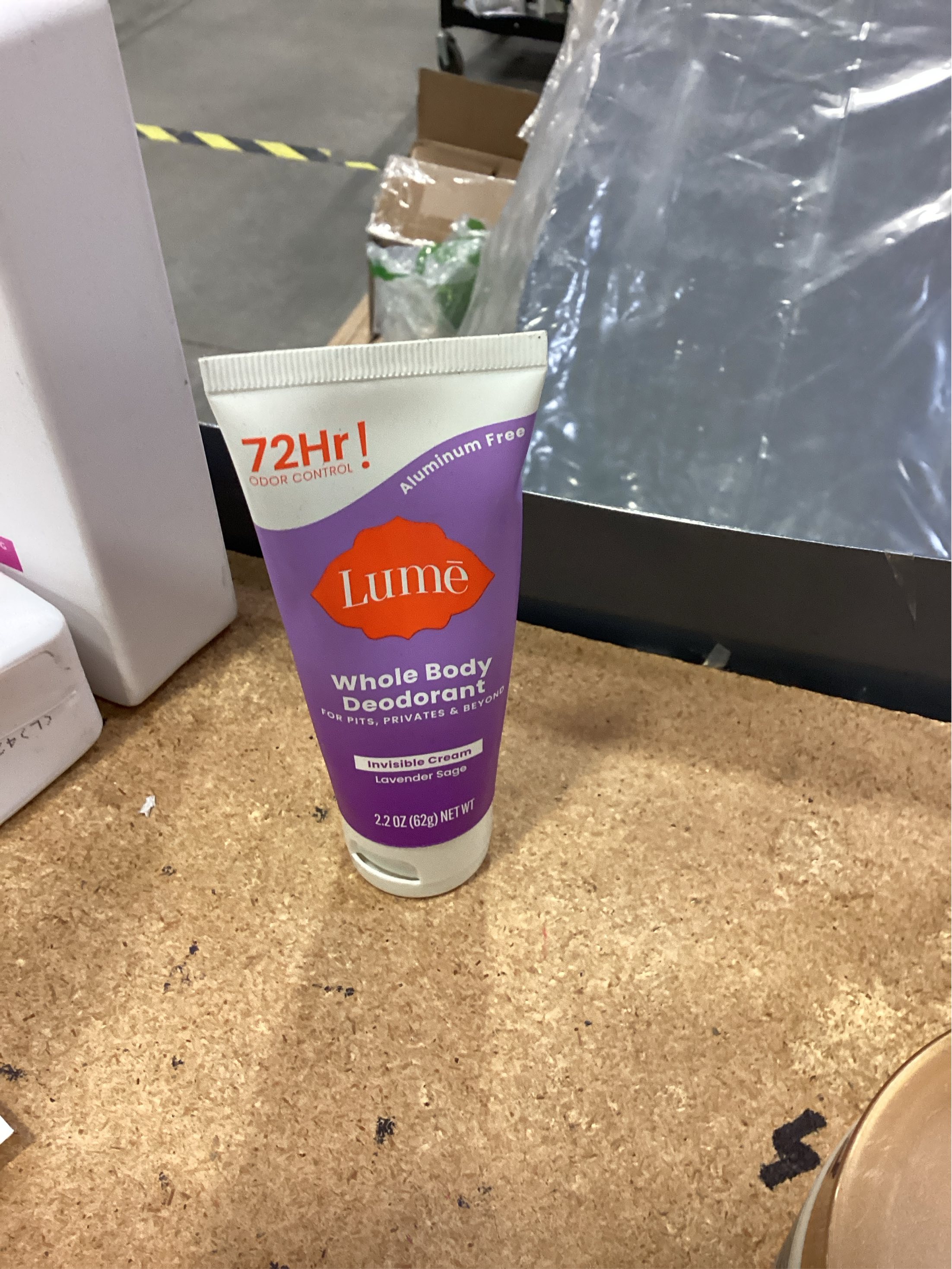 Lume Whole Body Women's Deodorant - Invisible Cream Tube - Aluminum Free - Lavender Sage Scent 2 pack