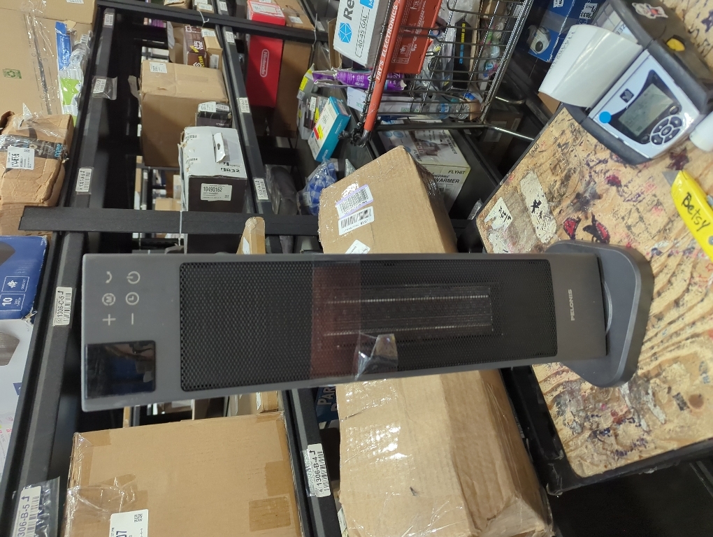 PELONIS Oscillating Ceramic Tower Indoor Space Heater for Home with Oscillation, Programmable Thermostat & ECO Mode, 12H Timer & Remote Control, Safety Protection, 23 Inches, 1500W, PHF15RSAPH23