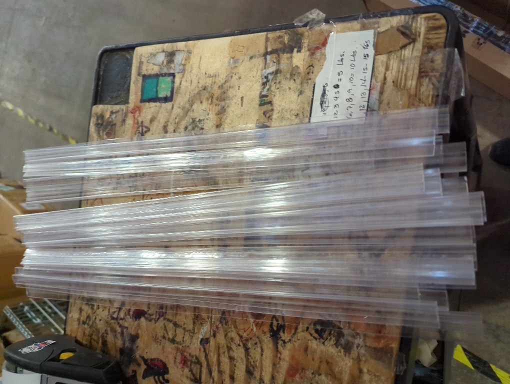 24 Pack Living Hinge for Golf Cart Windshield Piano Drum Shield Cuttable Clear PVC Living Hinge(48 Inch)