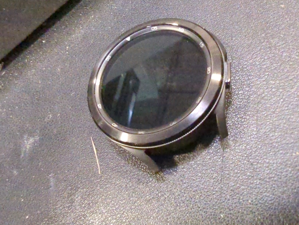 Samsung - Geek Squad Certified Refurbished Galaxy Watch4 Classic Stainless Steel Smartwatch 46mm BT - Black