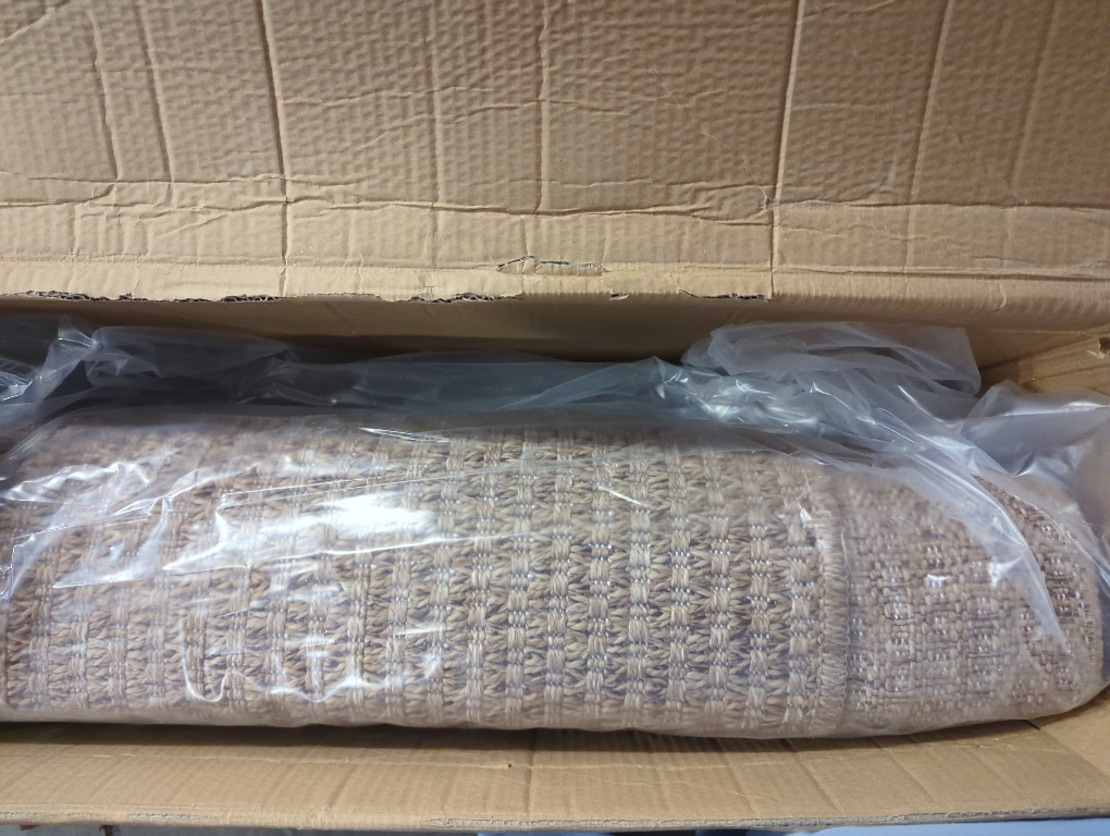 Easy Jute Rugs 9x12 Natural Color Living Room Indoor Outdoor Area Rug for Farmhouse Patio and Kitchen Rug High Traffic Washable Easy to Clean Solid Boho Woven Design Outside Carpet (9 x 12)