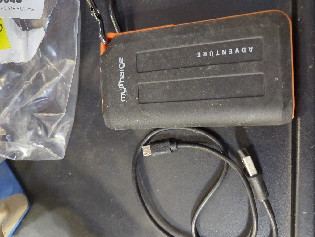 (ORANGE) myCharge Portable Charger Waterproof USB C Power Bank Adventure, Rugged Outdoor External Battery Pack Backup (6700 mAh