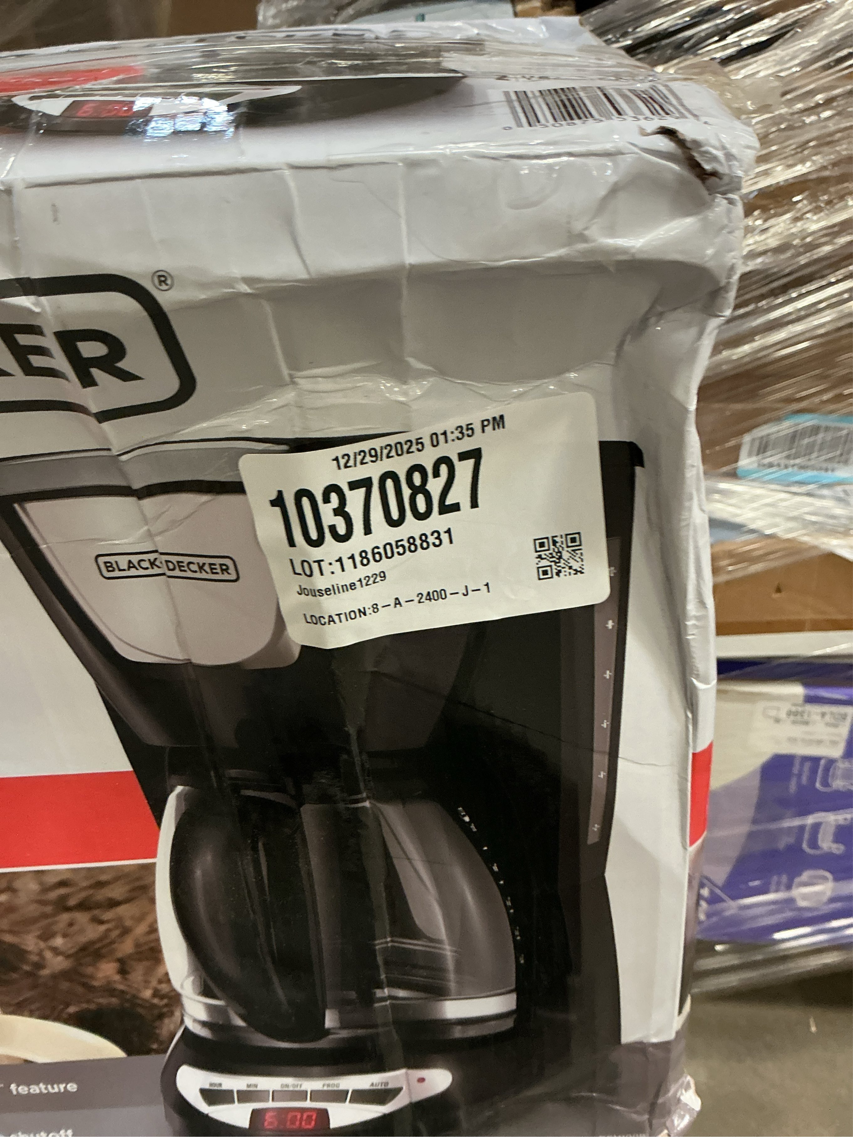 Black Decker 12 cups Black Coffee Maker