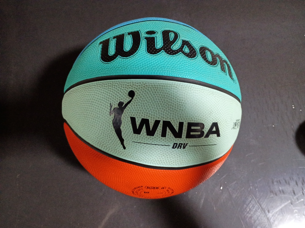 Wilson Size 6 NBA DRV Bright Basketball - Blue/Orange