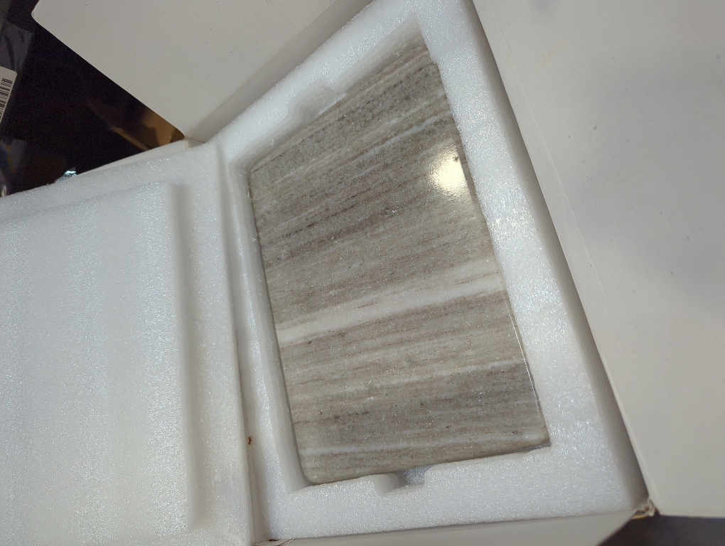 Marble Chopping Board Cutting Board Cheese Board Cheese Platter Kitchen Appliance Wine Serve-ware Birthday Anniversary Corporate Gift (9 x 12 - Beige)