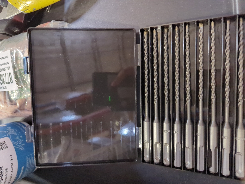 10-Piece 3/16” SDS Plus Drill Bits Rotary Hammer Drill Bit Set, Carbide Tipped for Drilling Concrete Cement Porcelain Tiles Ceramic Pots Stone Brick, Diameter 5mm, 160mm Long, SDS Plus Shank