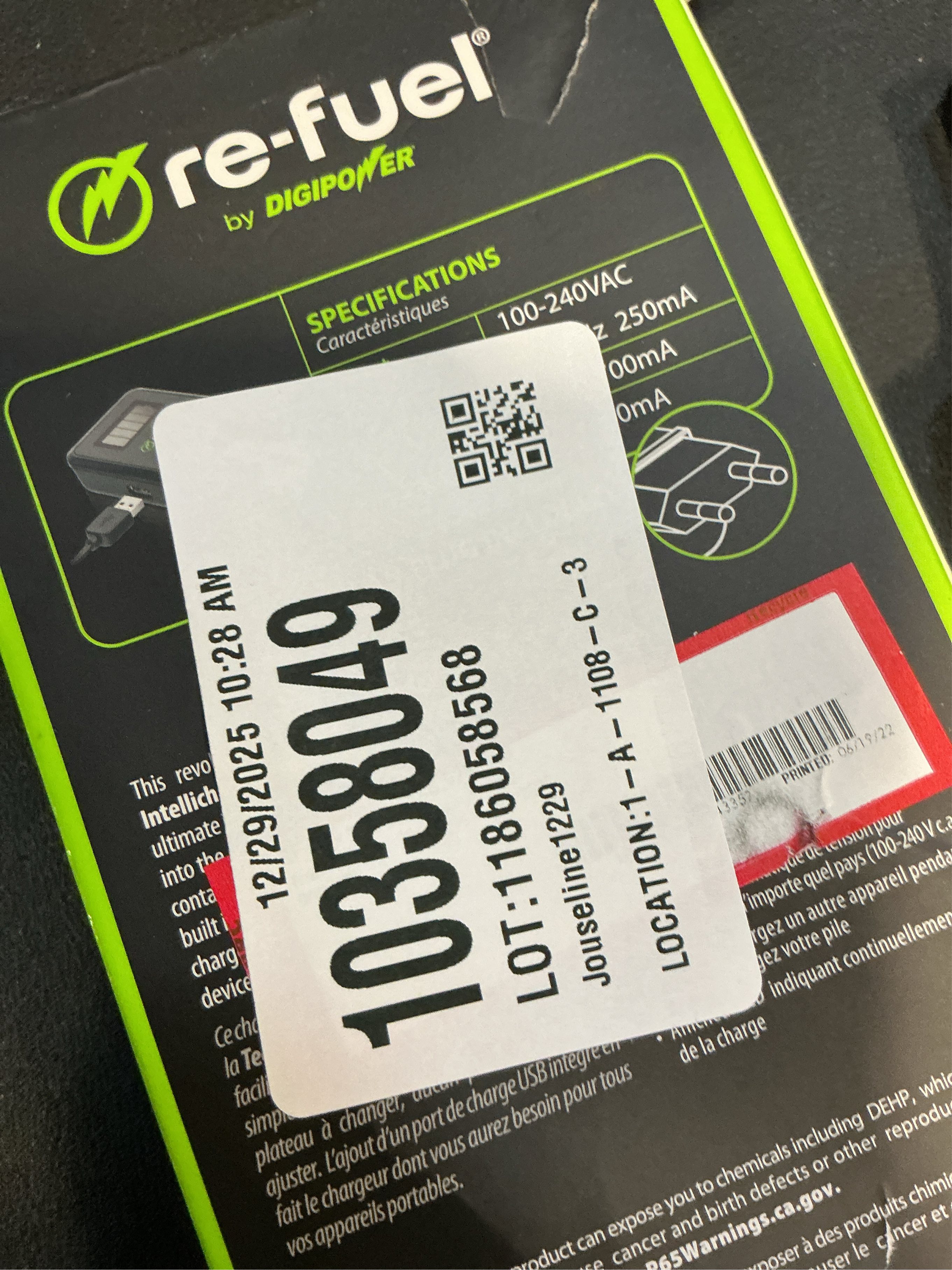 Digipower - Digital Camera Travel Charger for Canon Batteries (NB4L, NB6L, NB11L) - Black