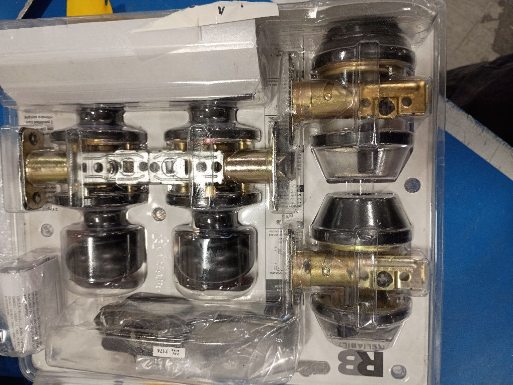 RELIABILT Baron Antique Bronze Exterior Single-cylinder deadbolt Keyed Entry Door Knob Project Pack (2-Pack)