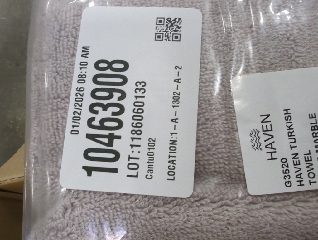 Haven Turkish Towel Lilac Marble Bath 2pc