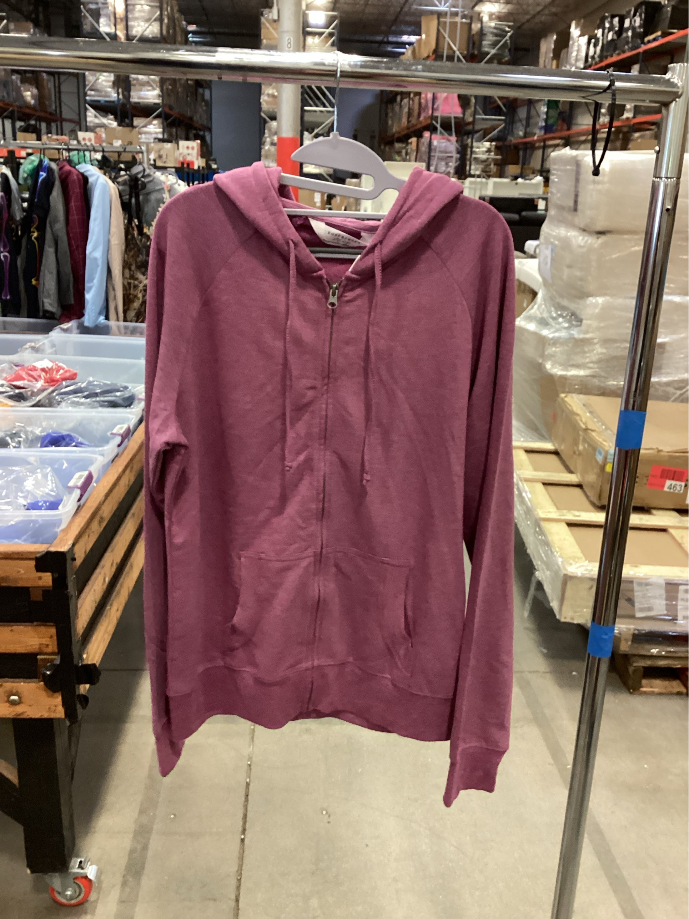 SIZE XL.  Boxercraft BW5201 Women S Dream Fleece Full-Zip Hoodie-ORCHID HEATHER