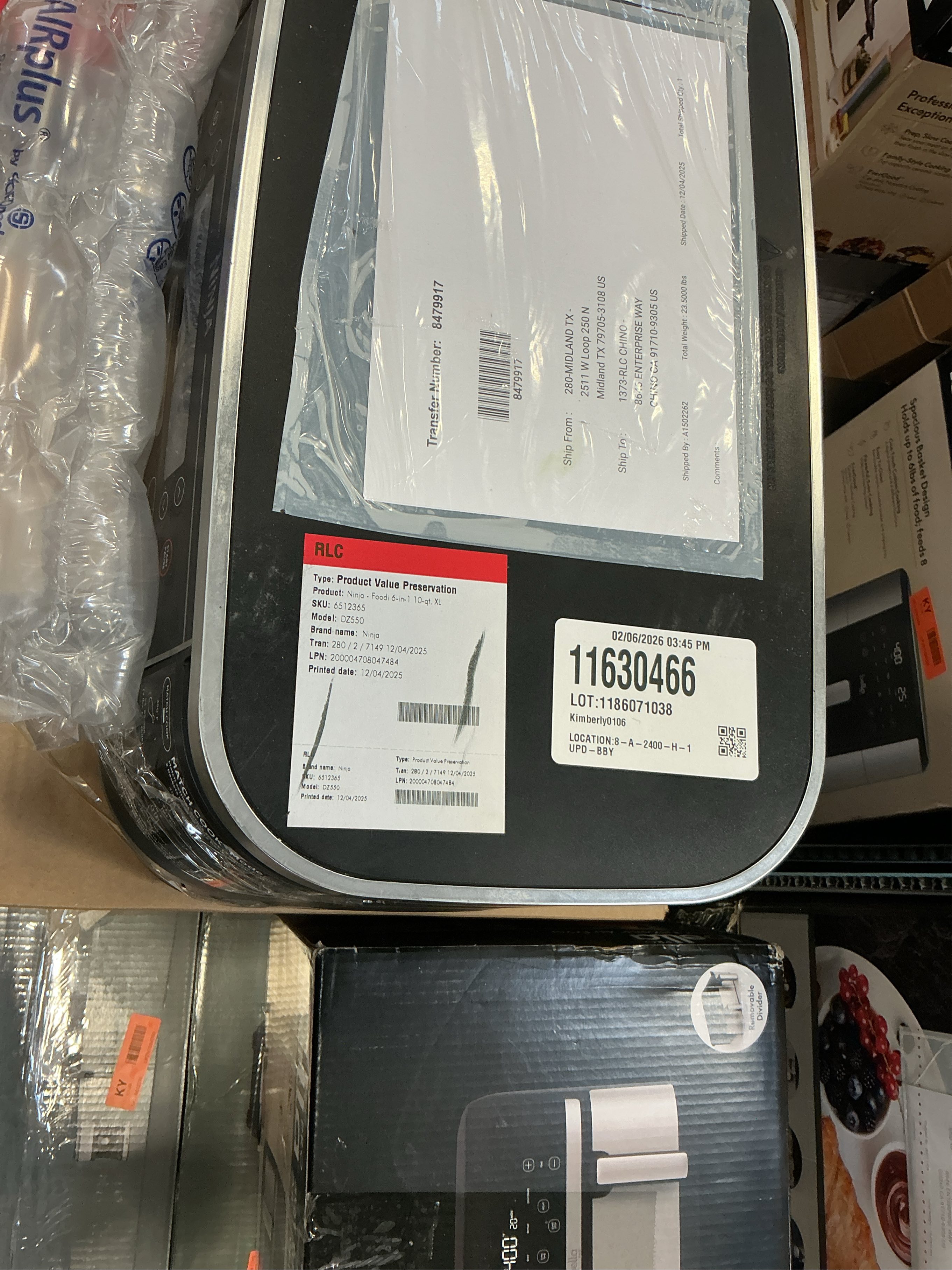 Ninja DZ550 Foodi 10 Quart 6-in-1 DualZone Smart XL Air Fryer with 2 Independent Baskets, Smart Cook Thermometer for Perfect Doneness, Match Cook & Smart Finish to Roast, Dehydrate & More, BLACK