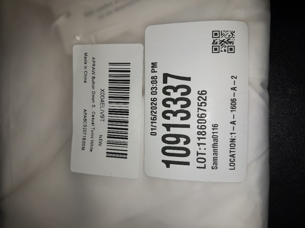 APRAW Button Down Shirts for Women Long Sleeve Dress Shirts Wrinkle-Free Button Up Blouses Work Tops Business Casual Tunic size Medium