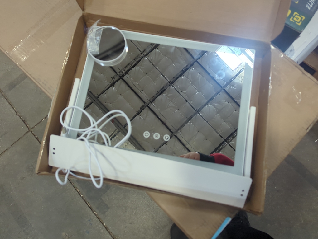 Size 13x17 Color White FENNIO Vanity Mirror with Lights 13'' x 17'' Makeup Mirror with Lights,Vanity Mirror Touch Screen with 3-Color Lighting,Dimmable,for Vanity Desk Bedroom White