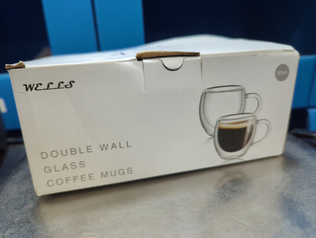 Espresso Cups Set of 4 with Handle, 2.5oz Expresso Coffee Cup, Small Expresso Shot Glasses, Clear Double Wall Insulated Espresso Mugs,Tazas de Cafe Expreso, Suit for Espresso Machine Accessories