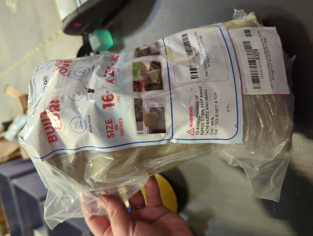 Covers & All Outdoor Built in Grill Side Burner Cover, Durable 12 oz Waterproof & UV Resistant, Heavy Duty BBQ Grill Protector for Both Indoor & Outdoor Use (16 W x 25 D x 14 H, Beige)