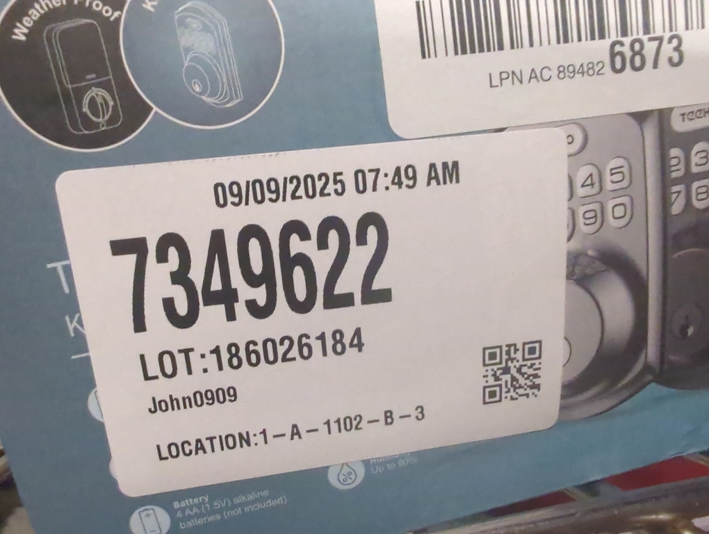 Color Black TEEHO TE001 Keyless Entry Door Lock with Keypad - Smart Deadbolt Lock for Front Door with 2 Keys - Auto Lock - Easy Installation - Matte Black