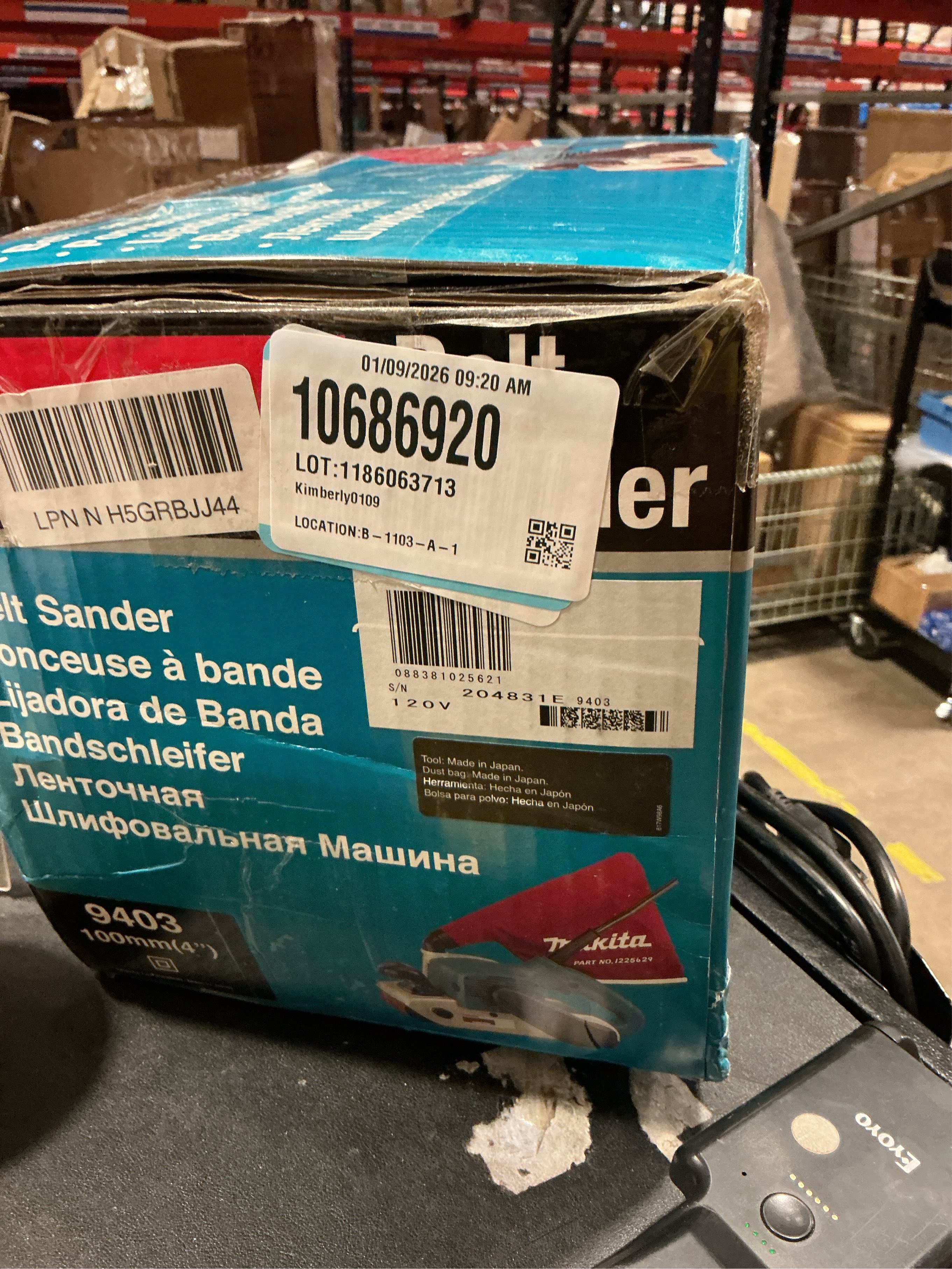 11 Amp 4 in. x 24 in. Corded Belt Sander with Abrasive Belt, 80G Belt and Dust Bag