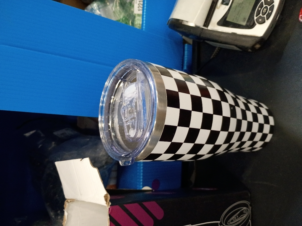 Checkered Tumbler 20oz Plaid Stainless Steel Vacuum Insulated Tumblers with Lid and Straw Travel Coffee Mug Tea Wine Cups Water Bottle Gifts for Women