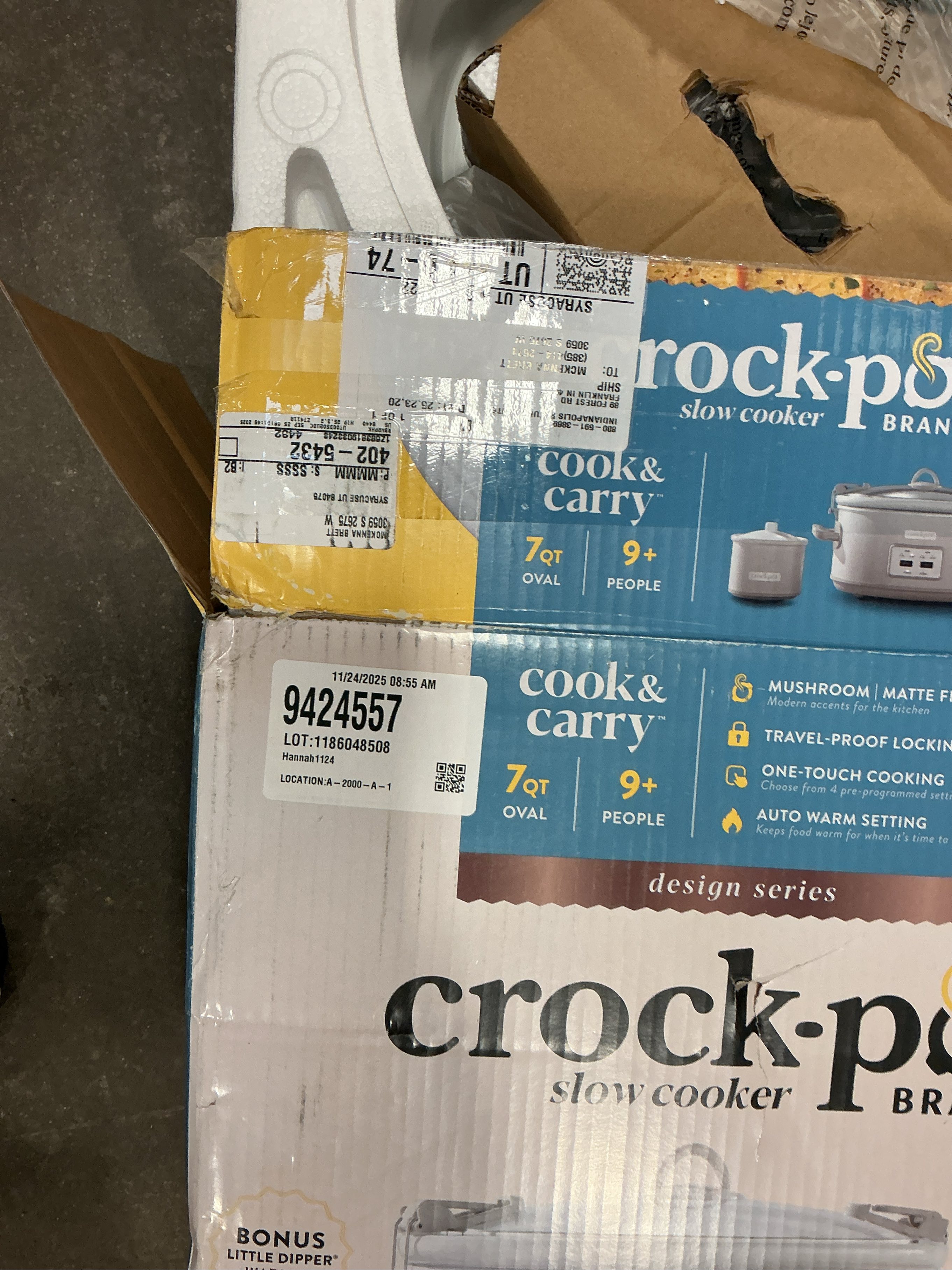 Crock-Pot Cook & Carry 7 Qt Slow Cooker