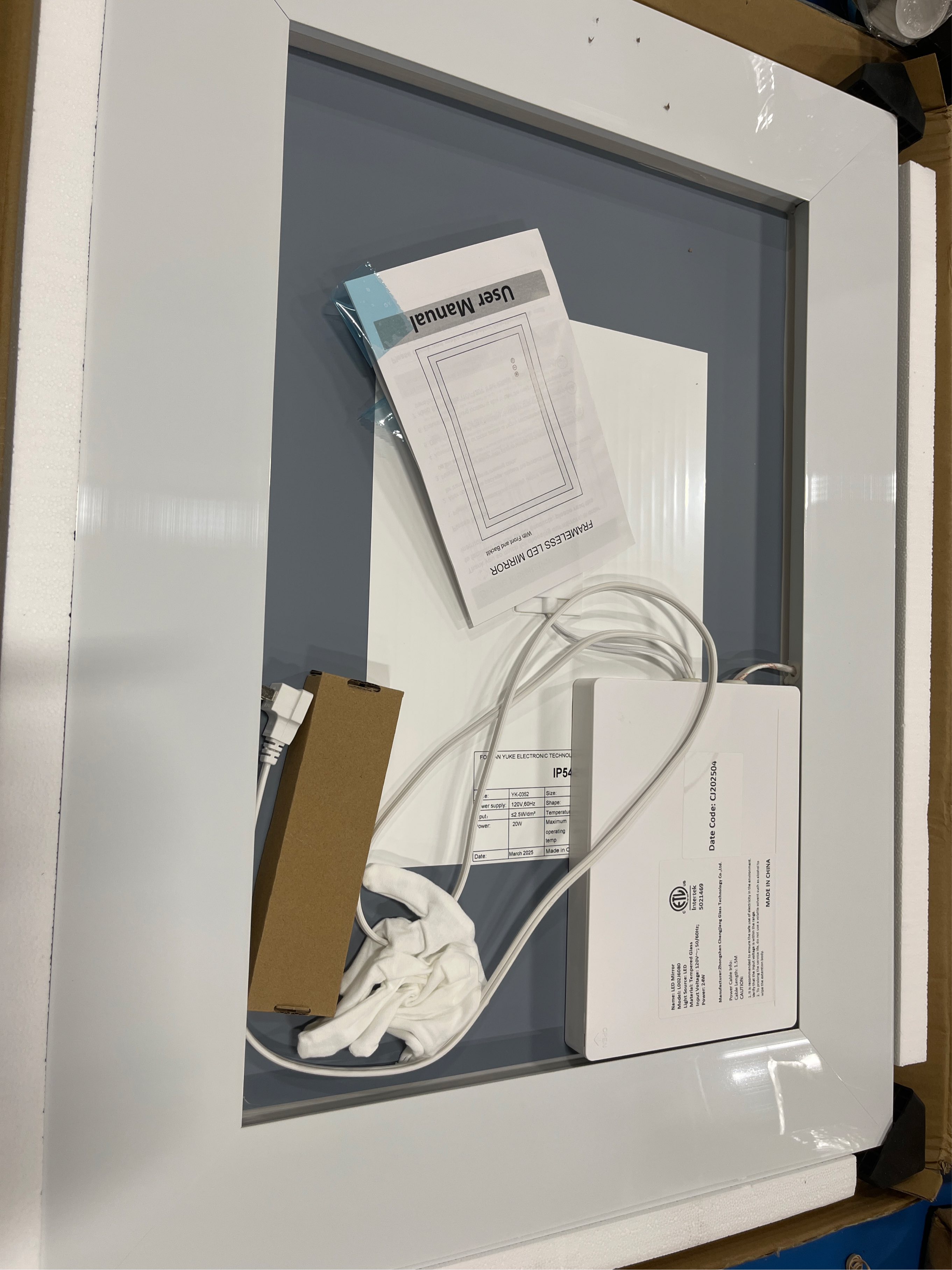 32x 24 LED Bathroom Mirror with Lights, Dimmable, Double Lights, Backlit   Front Lit, 3 Colors Led Mirror for Bathroom, Lighted Bathroom Vanity Mirror, Tempered Glass(Horizontal/Vertical)