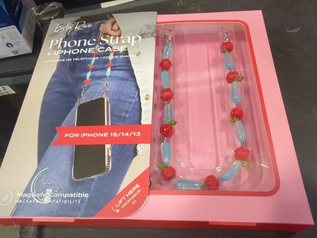 Phone Charms Strap-Blue apple