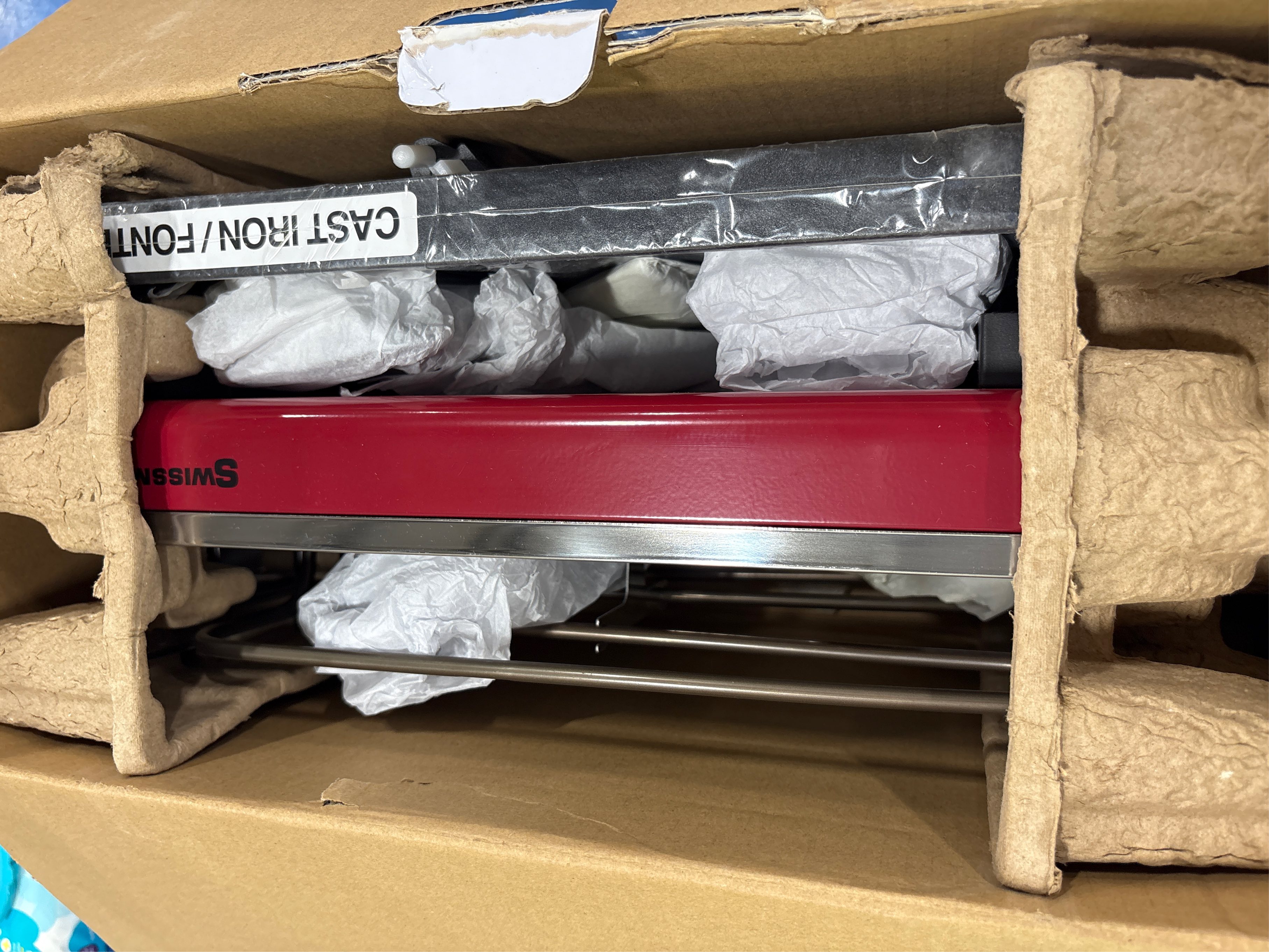 Swissmar Red Stainless Steel Nonstick Surface Stovetop Smoker 138 sq in