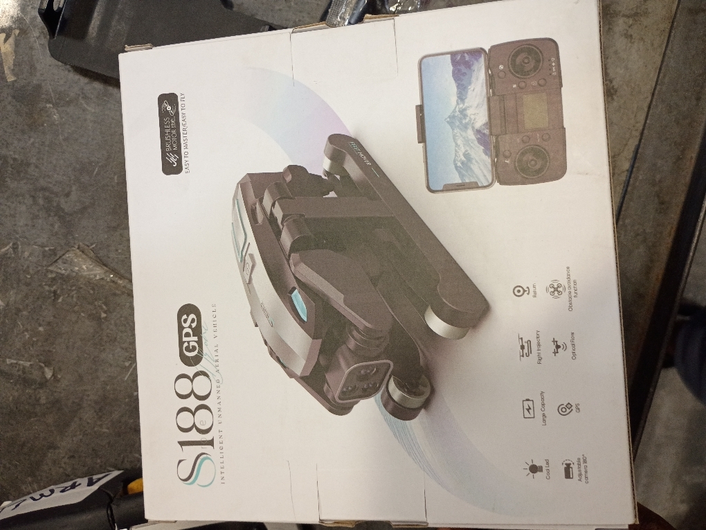 S188 GPS Drone with 8K Camera for Adults, FPV RC Quadcopter with Brushless Motor, 5G WiFi Transmission, Obstacle Avoidance, Optical Flow, Auto Return, Follow Me, Storage Bag, 2 Battery, Silver